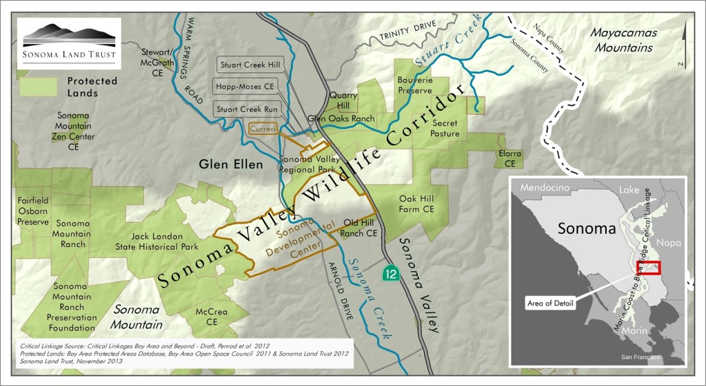 wildlife corridor map