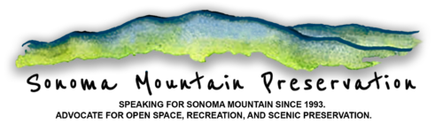 Sonoma Mountain Preservation Logo and Tagline